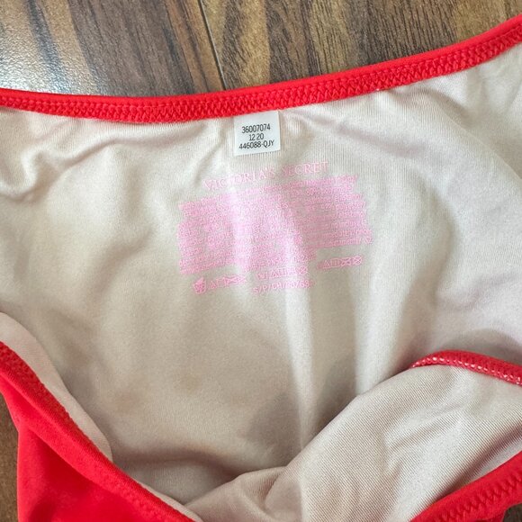 Victoria's Secret Red Bombshell Push Up Halter Bikini Set NEW - Picture 4 of 11